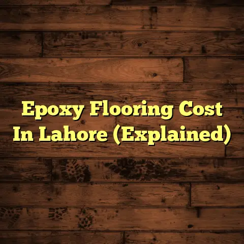 Epoxy Flooring Cost In Lahore (Explained)