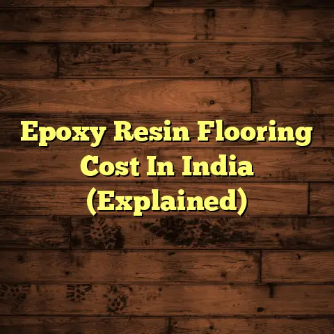 Epoxy Resin Flooring Cost In India (Explained)