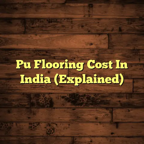 Pu Flooring Cost In India (Explained)