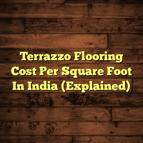 Terrazzo Flooring Cost Per Square Foot In India (Explained)