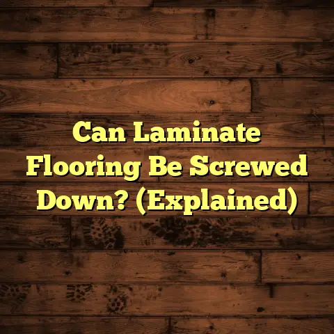 Can Laminate Flooring Be Screwed Down? (Explained)