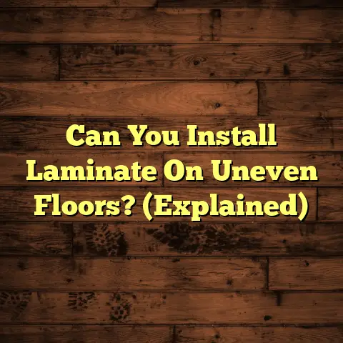 Can You Install Laminate On Uneven Floors? (Explained)