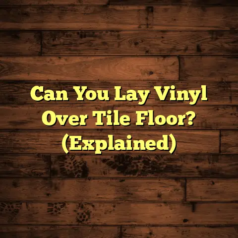 Can You Lay Vinyl Over Tile Floor? (Explained)