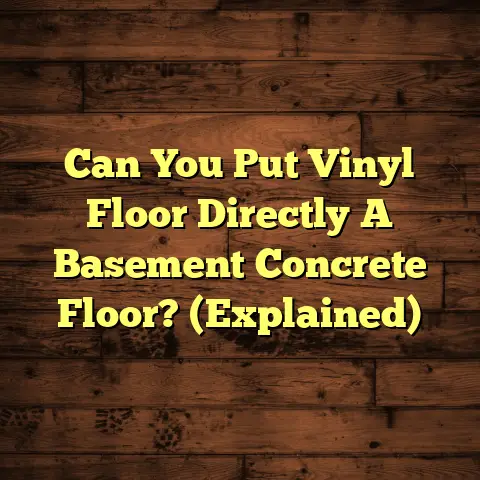 Can You Put Vinyl Floor Directly A Basement Concrete Floor? (Explained)