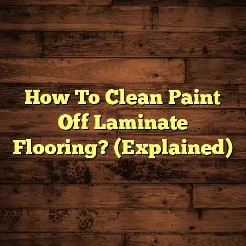 How To Clean Paint Off Laminate Flooring? (Explained)