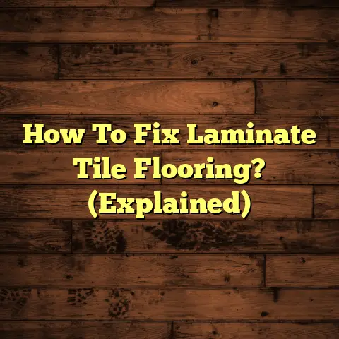 How To Fix Laminate Tile Flooring? (Explained)