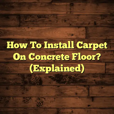 How To Install Carpet On Concrete Floor? (Explained)