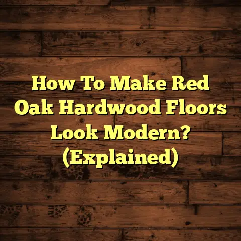 How To Make Red Oak Hardwood Floors Look Modern? (Explained)