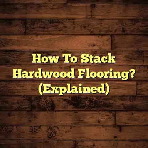 How To Stack Hardwood Flooring? (Explained)