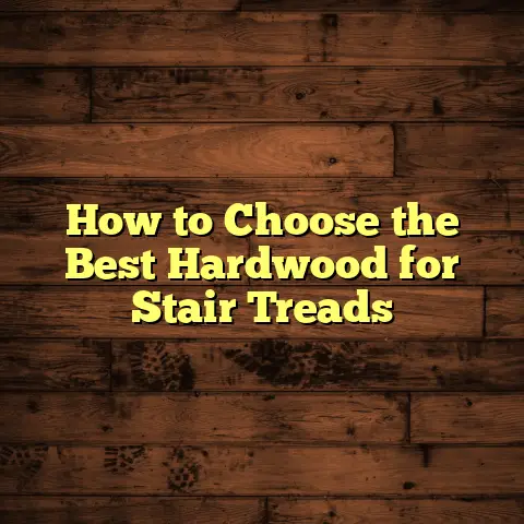 How to Choose the Best Hardwood for Stair Treads