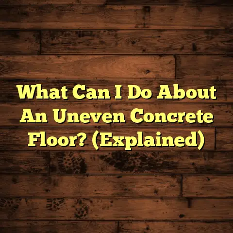 What Can I Do About An Uneven Concrete Floor? (Explained)