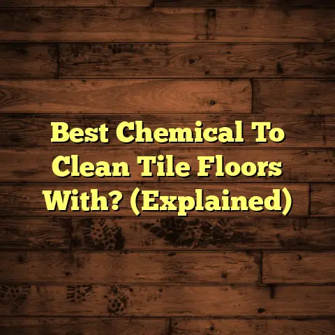 Best Chemical To Clean Tile Floors With? (Explained)