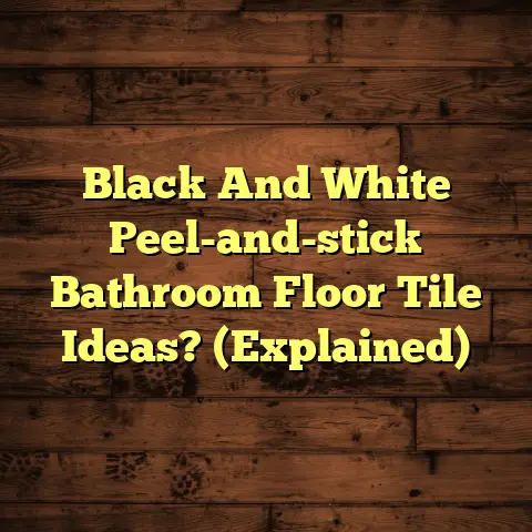 Black And White Peel-and-stick Bathroom Floor Tile Ideas? (Explained)