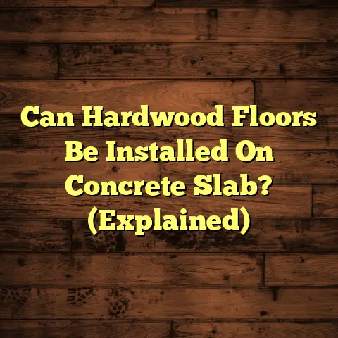 Can Hardwood Floors Be Installed On Concrete Slab? (Explained)