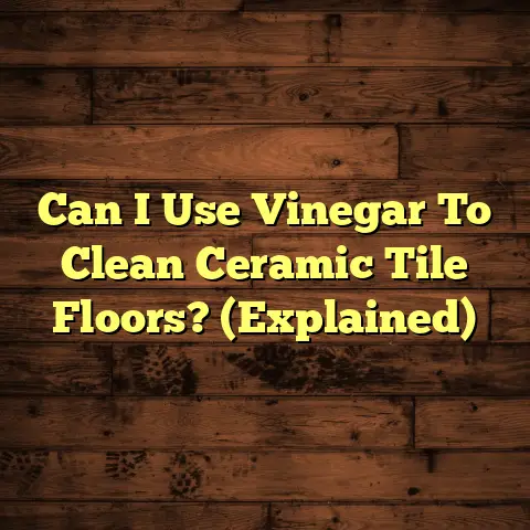 Can I Use Vinegar To Clean Ceramic Tile Floors? (Explained)