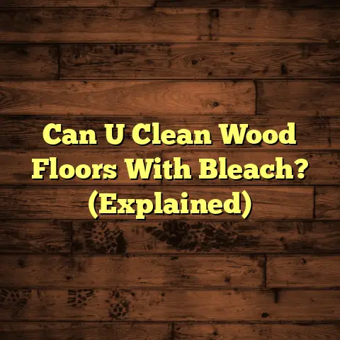 Can U Clean Wood Floors With Bleach? (Explained)