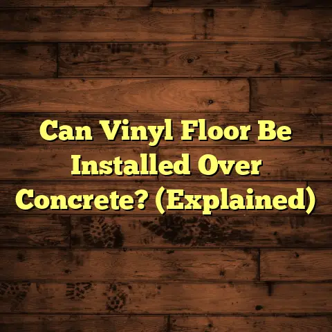 Can Vinyl Floor Be Installed Over Concrete? (Explained)