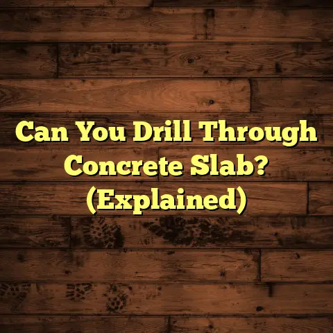 Can You Drill Through Concrete Slab? (Explained)