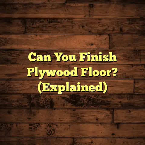 Can You Finish Plywood Floor? (Explained)