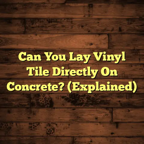 Can You Lay Vinyl Tile Directly On Concrete? (Explained)