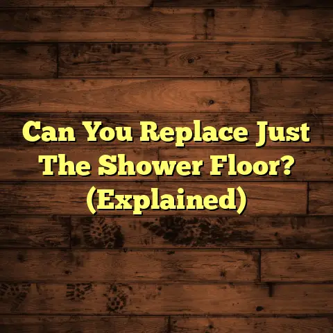 Can You Replace Just The Shower Floor? (Explained)