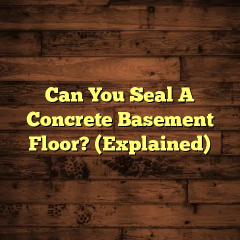 Can You Seal A Concrete Basement Floor? (Explained)