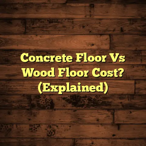 Concrete Floor Vs Wood Floor Cost? (Explained)