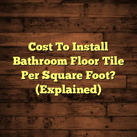 Cost To Install Bathroom Floor Tile Per Square Foot? (Explained)