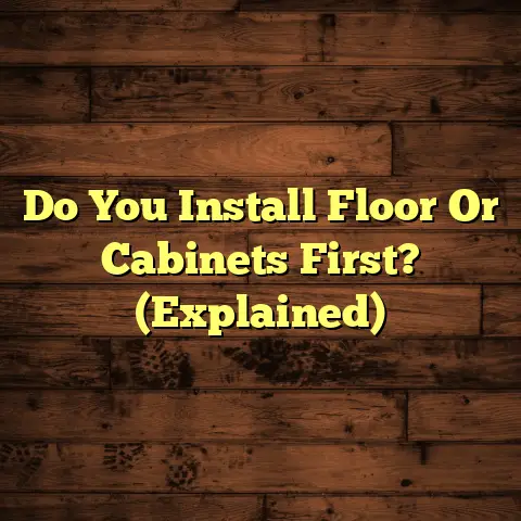 Do You Install Floor Or Cabinets First? (Explained)