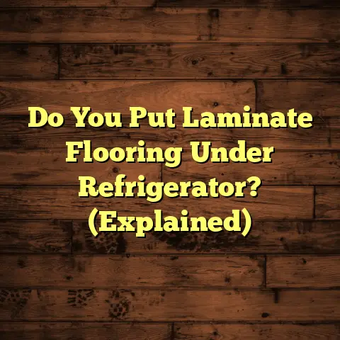 Do You Put Laminate Flooring Under Refrigerator? (Explained)