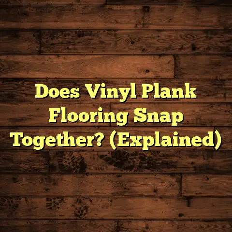 Does Vinyl Plank Flooring Snap Together? (Explained)