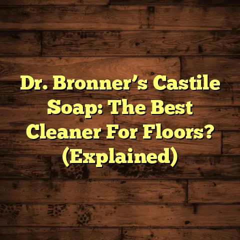 Dr. Bronner’s Castile Soap: The Best Cleaner For Floors? (Explained)