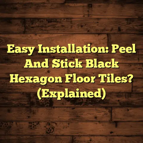 Easy Installation: Peel And Stick Black Hexagon Floor Tiles? (Explained)