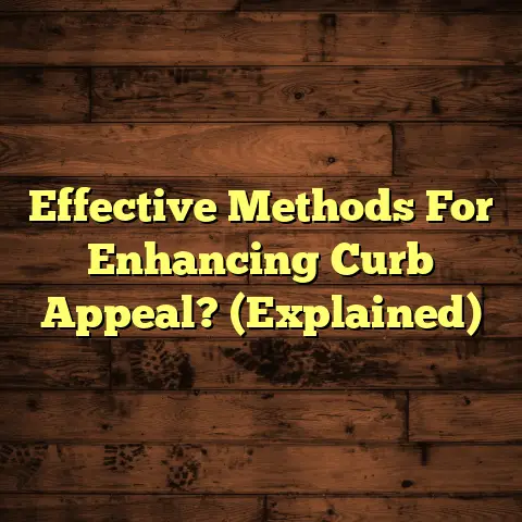 Effective Methods For Enhancing Curb Appeal? (Explained)