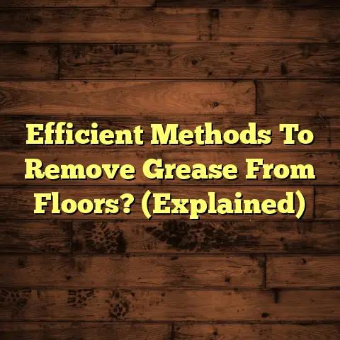 Efficient Methods To Remove Grease From Floors? (Explained)