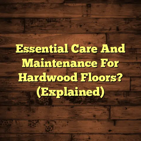 Essential Care And Maintenance For Hardwood Floors? (Explained)