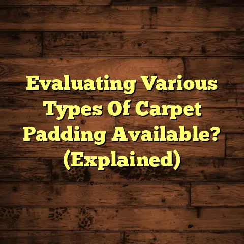 Evaluating Various Types Of Carpet Padding Available? (Explained)