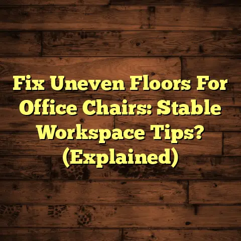 Fix Uneven Floors For Office Chairs: Stable Workspace Tips? (Explained)