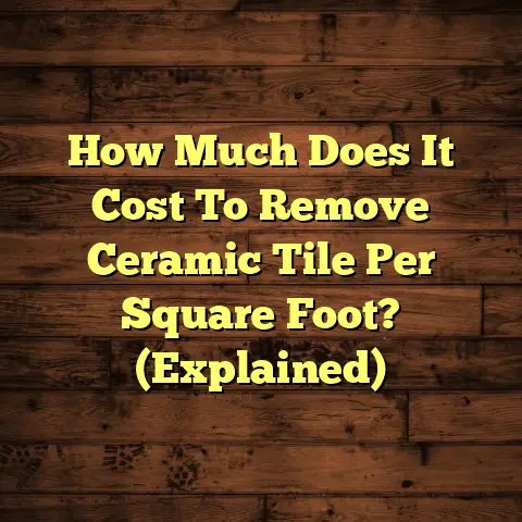 How Much Does It Cost To Remove Ceramic Tile Per Square Foot? (Explained)