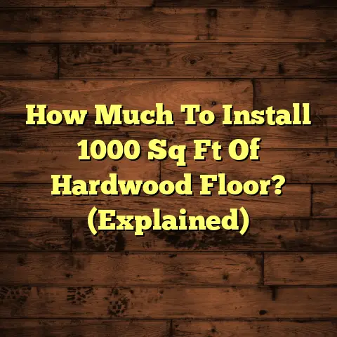 How Much To Install 1000 Sq Ft Of Hardwood Floor? (Explained)