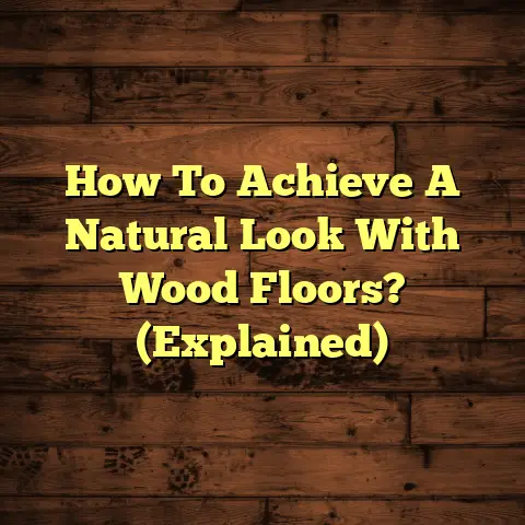 How To Achieve A Natural Look With Wood Floors? (Explained)