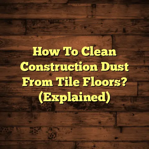 How To Clean Construction Dust From Tile Floors? (Explained)