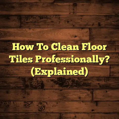 How To Clean Floor Tiles Professionally? (Explained)