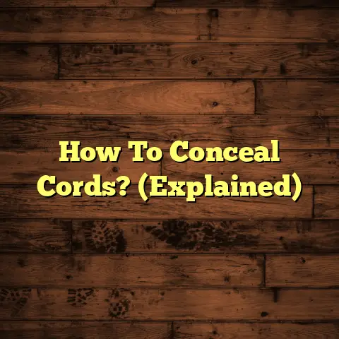 How To Conceal Cords? (Explained)