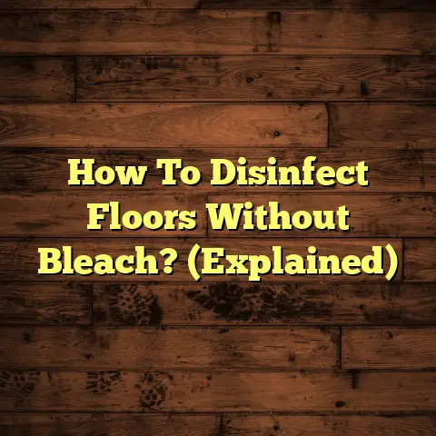 How To Disinfect Floors Without Bleach? (Explained)