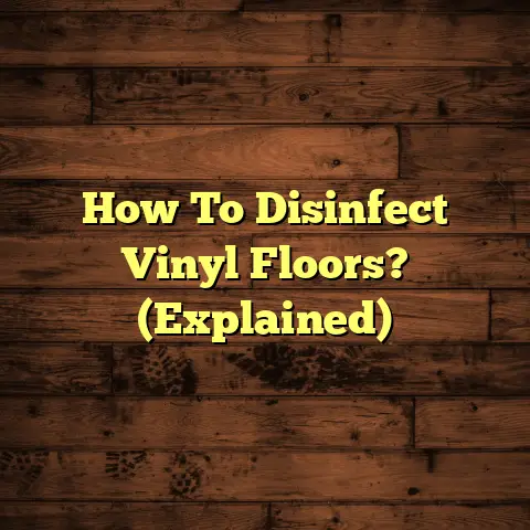 How To Disinfect Vinyl Floors? (Explained)