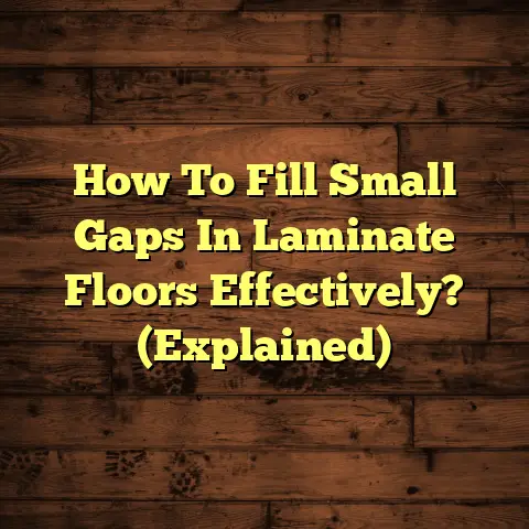 How To Fill Small Gaps In Laminate Floors Effectively? (Explained)