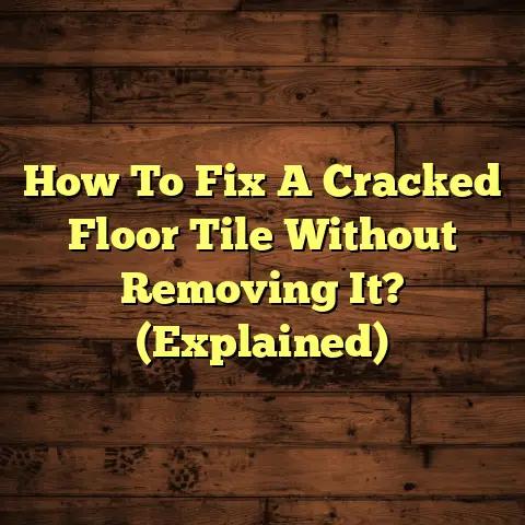 How To Fix A Cracked Floor Tile Without Removing It? (Explained)