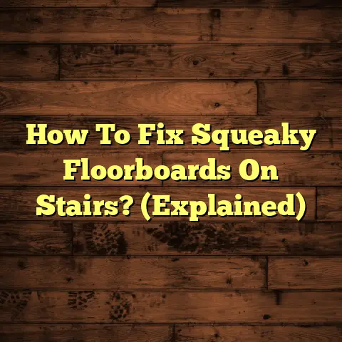 How To Fix Squeaky Floorboards On Stairs? (Explained)