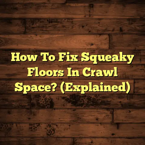 How To Fix Squeaky Floors In Crawl Space? (Explained)